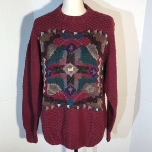 Boston Traders Oversized Chunky Aztec Sweater